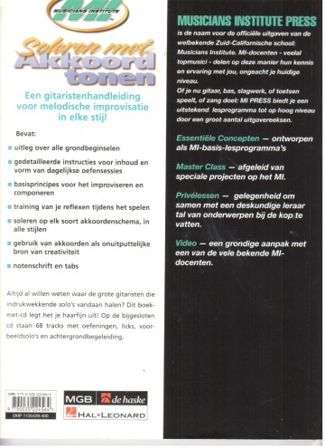 Achterzijde soleren met akkoorden