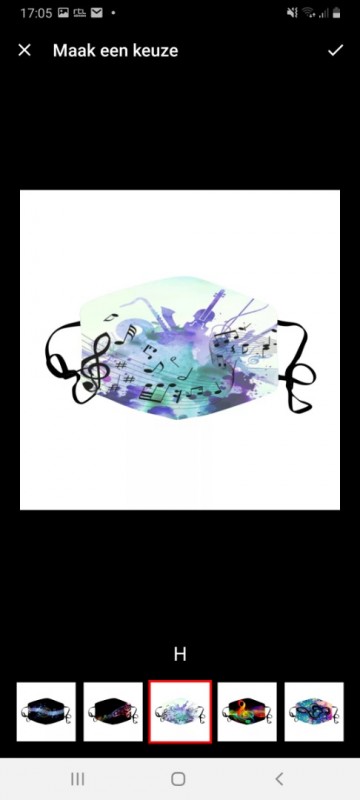 Mondkapje met kleur 2